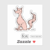 Dr. Seuss | Roze Vos Sticker (Vel)