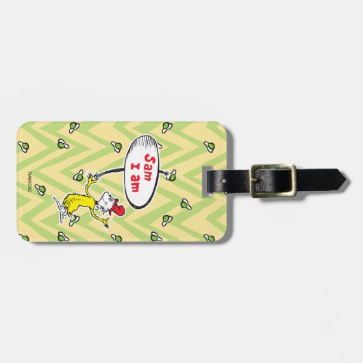 Dr. Seuss | Sam-I-Am Holding Sign Bagagelabel (Voorkant horizontaal)