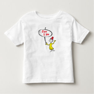 Dr. Seuss Sam-I-Am Holding Sign Kinder Shirts