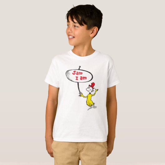 Dr. Seuss | Sam-I-Am Holding Sign T-shirt (Voorkant volledig)