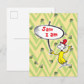 Dr. Seuss | Sam-I-Am met bord Briefkaart (Voorkant / Achterkant)