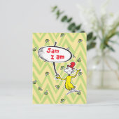 Dr. Seuss | Sam-I-Am met bord Briefkaart (Staand voorkant)