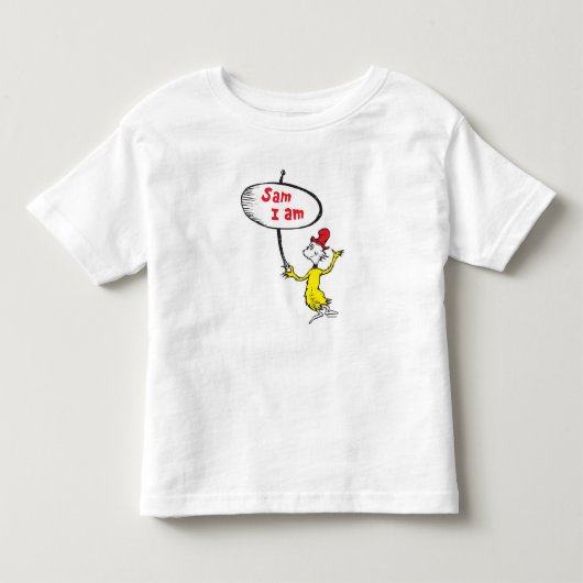 Dr. Seuss | Sam-I-Am met bord Kinder Shirts (Voorkant)