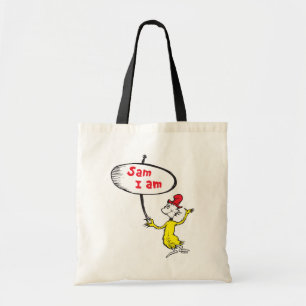 Dr. Seuss Sam-I-Am met bord Tote Bag
