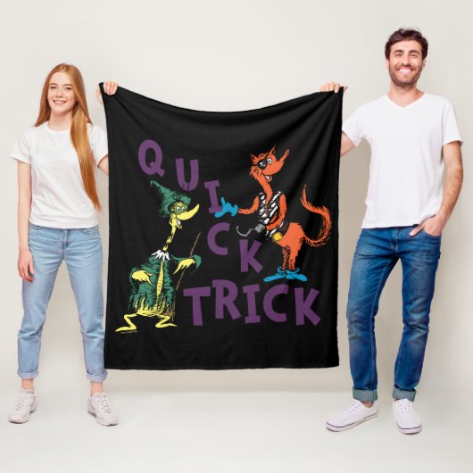 Dr. Seuss | Snel truc Halloween-afbeelding Fleece Deken (In situ)
