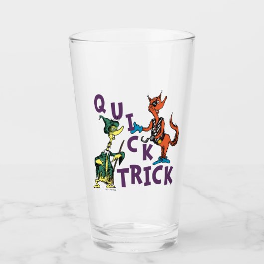Dr. Seuss | Snel truc Halloween-afbeelding Glas (Voorkant)