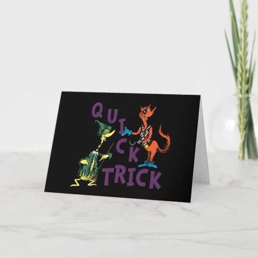Dr. Seuss | Snel truc Halloween-afbeelding Kaart (Voorkant)