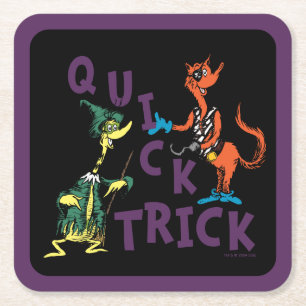 Dr. Seuss Snel truc Halloween-afbeelding Kartonnen Onderzetters