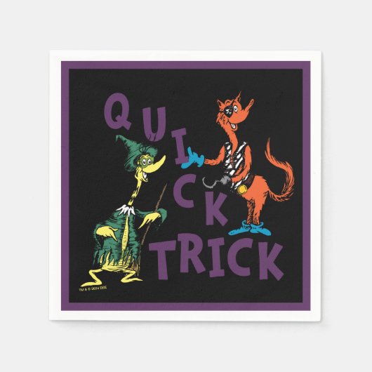 Dr. Seuss | Snel truc Halloween-afbeelding Servet (Voorkant)