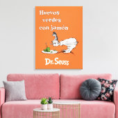 Dr. Seuss Spaanse Groene Eieren met Ham Canvas Afdruk (Insitu (Woonkamer))