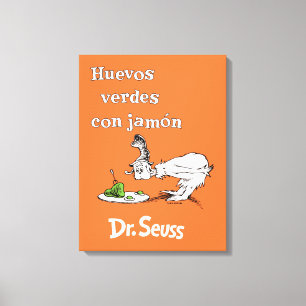 Dr. Seuss Spaanse Groene Eieren met Ham Canvas Afdruk