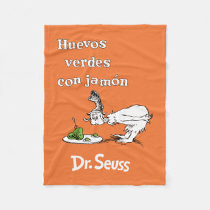 Dr. Seuss Spaanse Groene Eieren met Ham Fleece Deken