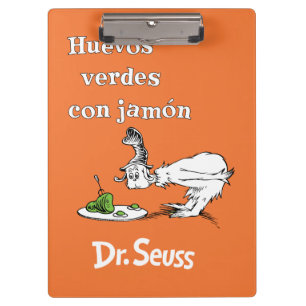 Dr. Seuss Spaanse Groene Eieren met Ham Klembord