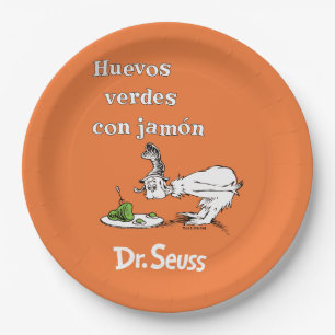 Dr. Seuss Spaanse Groene Eieren met Ham Papieren Bordje