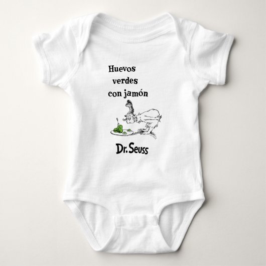 Dr. Seuss Spaanse Groene Eieren met Ham Romper (Voorkant)