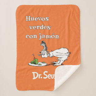 Dr. Seuss Spaanse Groene Eieren met Ham Sherpa Deken