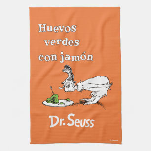 Dr. Seuss Spaanse Groene Eieren met Ham Theedoek