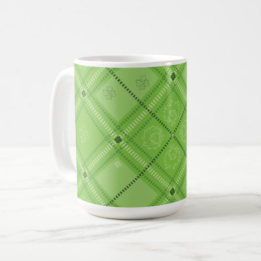 Dr. Seuss | St. Patrick's Dag Schotse Patroon Koffiemok (Voorkant links)