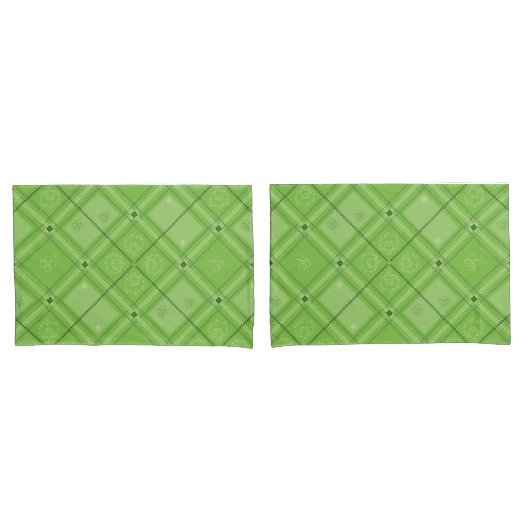 Dr. Seuss | St. Patrick's Day geruite patroon Kussensloop (Voorkant-Set)
