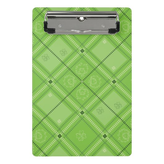 Dr. Seuss | St. Patrick's Day geruite patroon Mini Klembord (Voorkant)