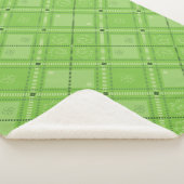 Dr. Seuss | St. Patrick's Day geruite patroon Sherpa Deken (3/4)