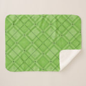Dr. Seuss | St. Patrick's Day geruite patroon Sherpa Deken (Voorkant (horizontaal))