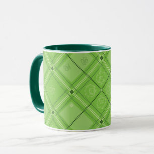 Dr. Seuss   St. Patrick's Day Schotse ruit-patroon Mok