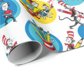 Dr. Seuss | Tekens met Potloden Patroon Cadeaupapier (Rol Hoek)