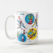 Dr. Seuss | Tekens met Potloden Patroon Koffiemok (Links)