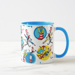 Dr. Seuss Tekens met Potloden Patroon Mok