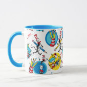Dr. Seuss | Tekens met Potloden Patroon Mok (Links)
