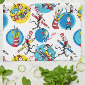 Dr. Seuss | Tekens met Potloden Patroon Theedoek (Gevouwen)