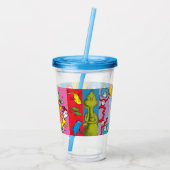 Dr. Seuss | tekensegment Acryl Drinkbeker (Achterkant)