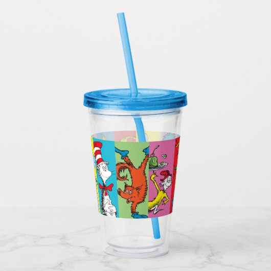 Dr. Seuss | tekensegment Acryl Drinkbeker (Links)