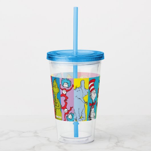 Dr. Seuss | tekensegment Acryl Drinkbeker (Voorkant)