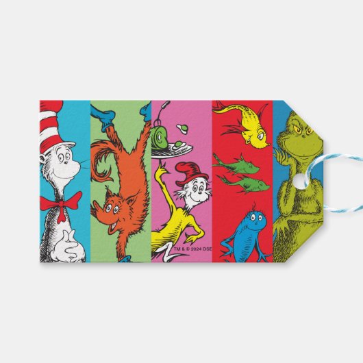 Dr. Seuss | tekensegment Cadeaulabel (Voorkant (Horizontaal))