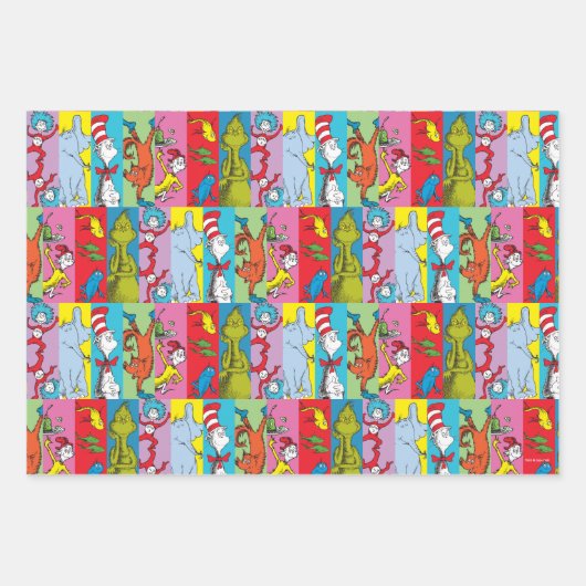 Dr. Seuss | tekensegment Inpakpapier Vel (Voorkant 3)