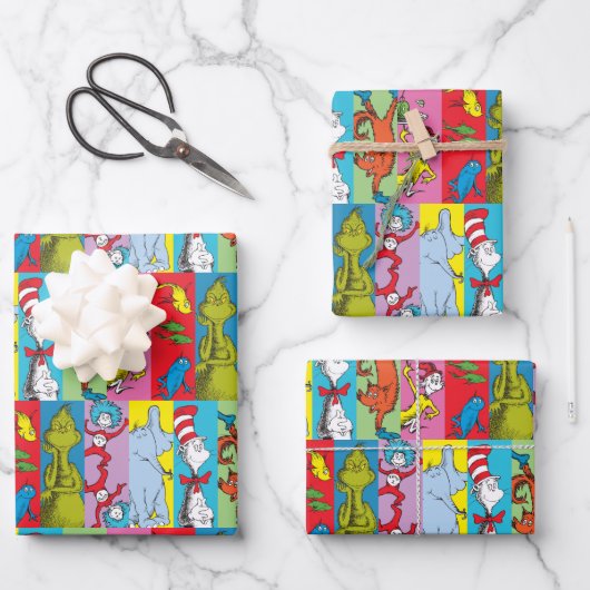 Dr. Seuss | tekensegment Inpakpapier Vel (Voorkant)