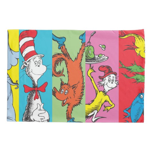 Dr. Seuss | tekensegment Kussensloop (Achterkant-Links)