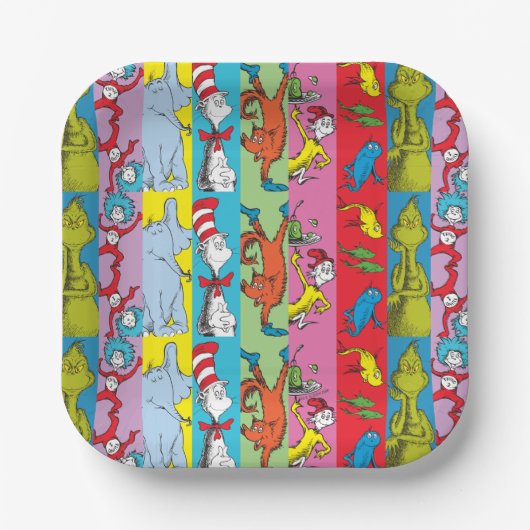 Dr. Seuss | tekensegment Papieren Bordje (Voorkant)