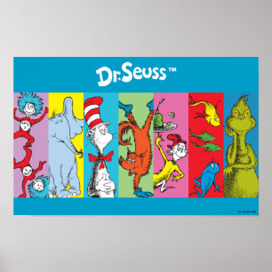 Dr. Seuss   tekensegment Poster