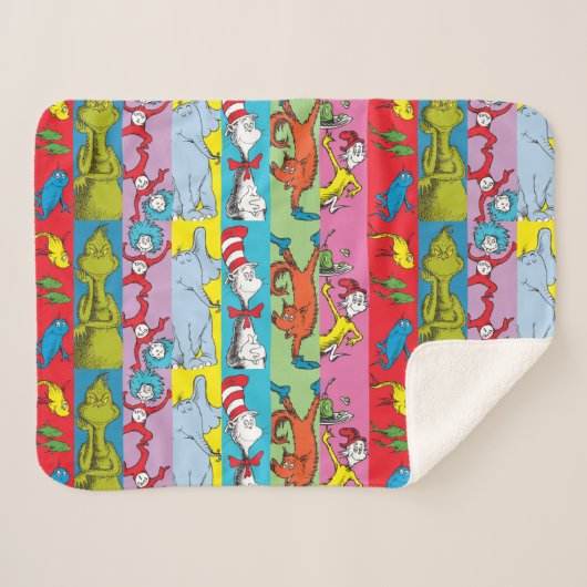 Dr. Seuss | tekensegment Sherpa Deken (Voorkant (horizontaal))