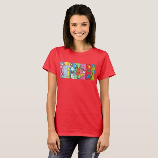 Dr. Seuss | tekensegment T-shirt (Voorkant volledig)
