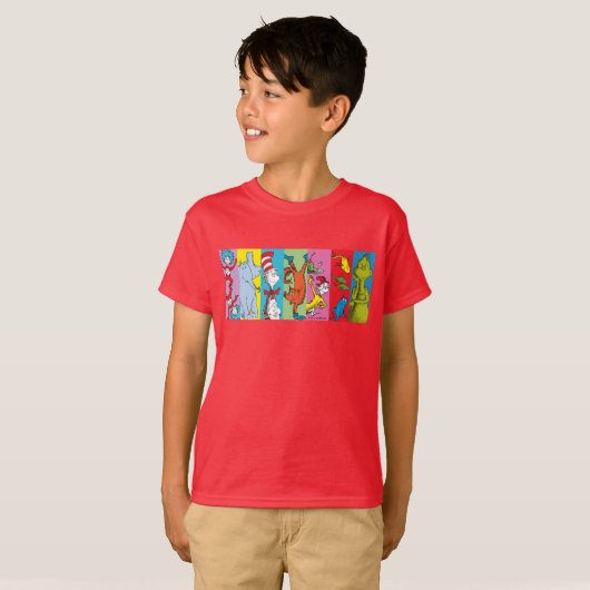 Dr. Seuss | tekensegment T-shirt (Voorkant volledig)