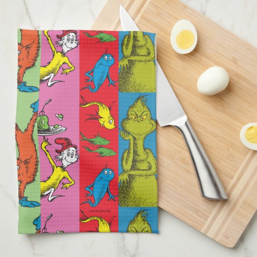 Dr. Seuss | tekensegment Theedoek (Quarter Fold)