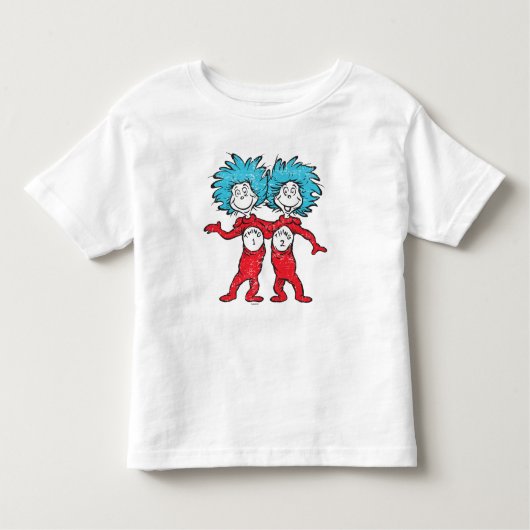 Dr. Seuss | Thans 1, Thans 2 Vergadering Kinder Shirts (Voorkant)