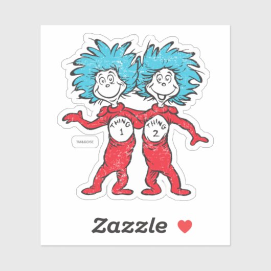 Dr. Seuss | Thans 1, Thans 2 Vergadering Sticker (Vel)