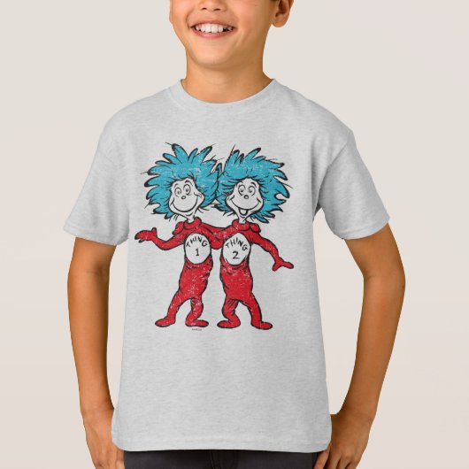 Dr. Seuss| Thans 1, Thans 2 Vergadering T-shirt (Voorkant)
