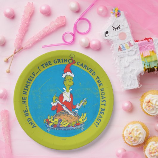 Dr. Seuss | The Grinch | Christmas Roast Beast Papieren Bordje (Feest)