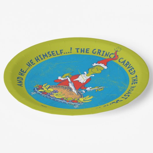 Dr. Seuss | The Grinch | Christmas Roast Beast Papieren Bordje (Gekanteld)